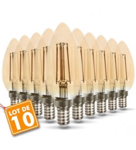 LOT DE 10 AMPOULES LED,...